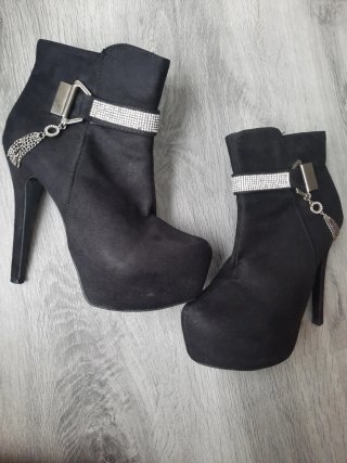 Botines Fiesta Taconazo Plataforma Tulipano T 37
