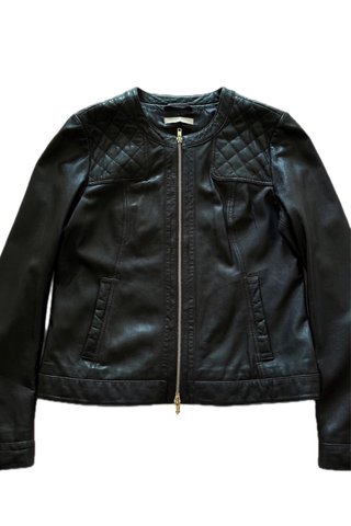 Chaqueta cuero negra