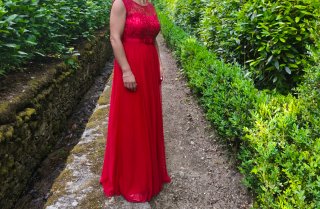 Vestido rojo fiesta talla L