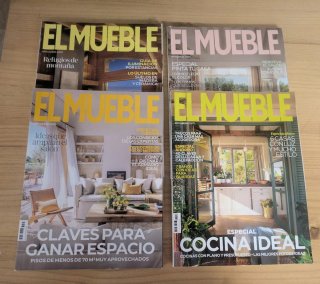 Lote 4 revistas EL MUEBLE – Decoración e interiori
