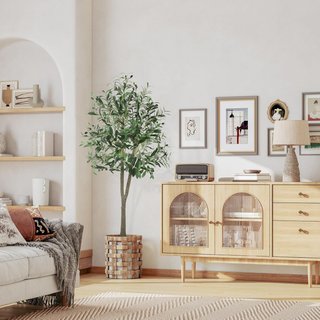 Árbol Olivo Artificial Decorativo 150cm con maceta