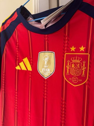 Camiseta España 2 Estrellas Campeones del Mundo