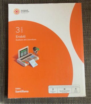 Libros Erabili Euskara 3 DBH Santillana. Euskera.