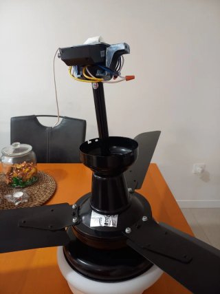 Ventilador, lampara de techo, con mando a distanci