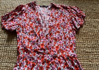 Vestido floral Zara Talla S