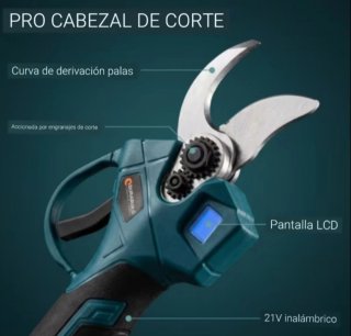 Tijeras Telescópicas 2 baterías y maletin.