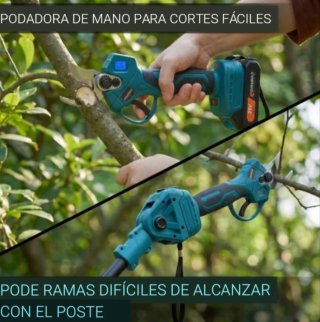 Tijeras Telescópicas 2 baterías y maletin.
