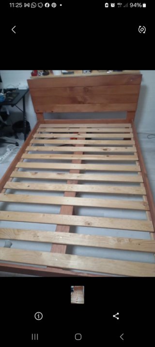 Cama madera maciza 1.40 cm