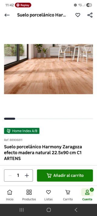 Baldosas Artens Madera 22,5x90cm (7 cajas)