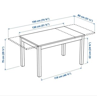 Mesa Ikea LANEVERG Blanca