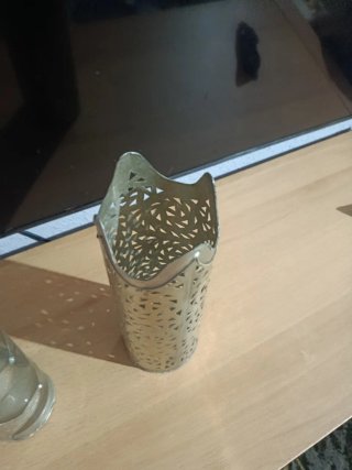 Botella artesanal decorada