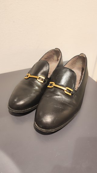Zapatos planos invierno borrego talla 41