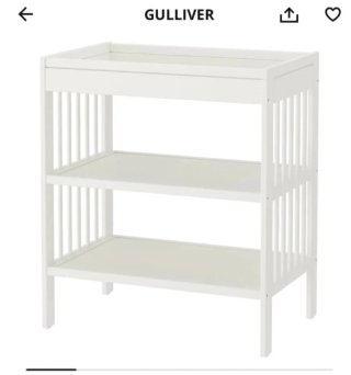 Cambiador  Ikea de bebé blanco