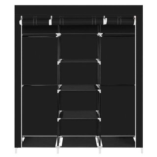 Armario Tela Negro 170x150x45cm NUEVO