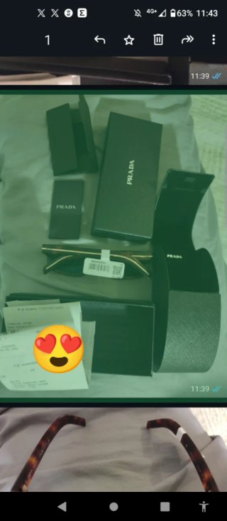 Gafas de sol Prada marrones nuevas