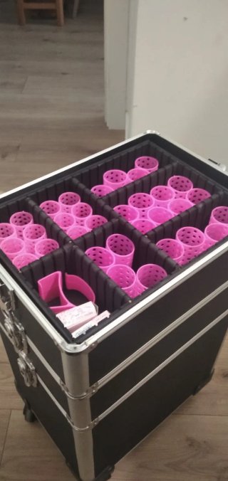 Maleta de maquillaje grande con ruedas