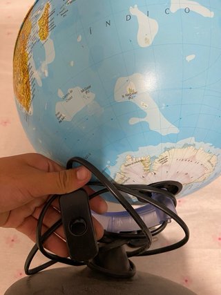 Lámpara Globo Terráqueo Eléctrico