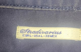 Chaqueta azul XXL con adornos