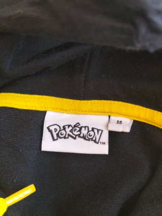 Sudadera M Pokémon Negra con Pikachu