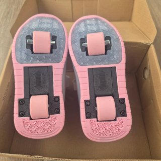 Zapatilla-Patín Niña Rosa y Gris