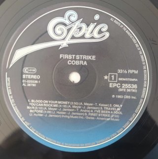 Cobra - First Strike Vinile Lp Prima Stampa