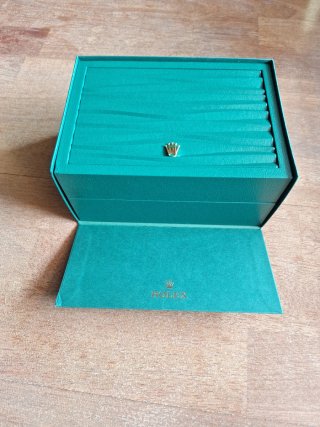 Caja de reloj Rolex verde