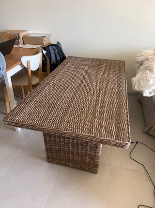 3 Sillas de Polirratán + Mesa