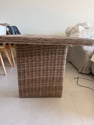 3 Sillas de Polirratán + Mesa