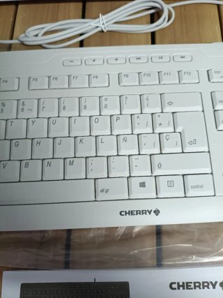 Teclado Cherry Stream 3.0 USB Blanco