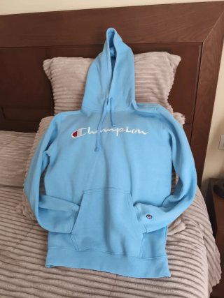 Sudadera Champion Azul Talla XS con capucha