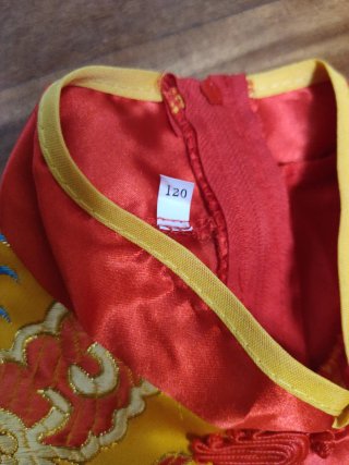 Disfraz oriental rojo talla infantil