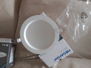 6 MegaMan Plafón LED Integrado Blanco Mate