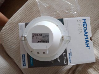6 MegaMan Plafón LED Integrado Blanco Mate