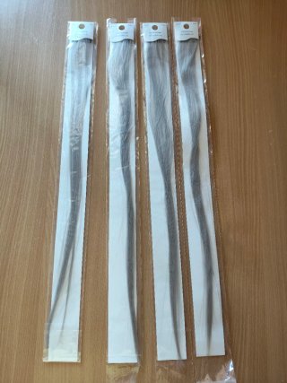 Extensiones de cabello grises