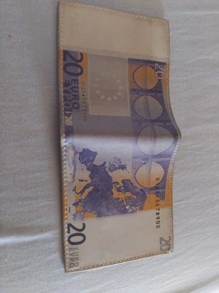 Cartera Billetera Hombre Billete 20 Euros