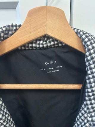 Chaqueta Oysho Vichy talla L