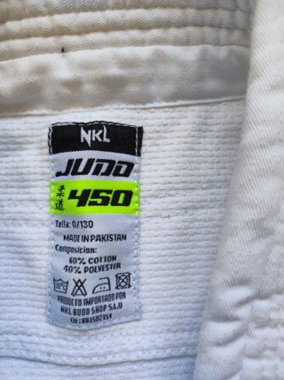 Kimono blanco niño Judo Blanco 0/130 cm Nkl 450