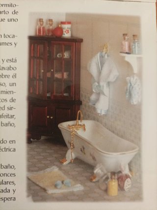 Muebles Baño Casa Muñecas Vintage