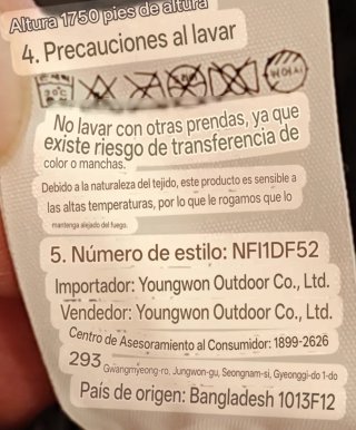 The North Face Abrigo Hombre Negro pulmón original