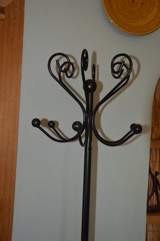 Perchero de forja negro