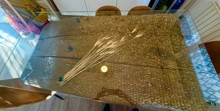 Mesa Trillo 220x100cm con Cristal Templado