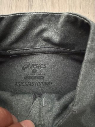 Camiseta Asics media cremallera gris Talla S