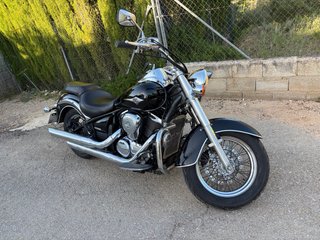 Moto Custom Negra