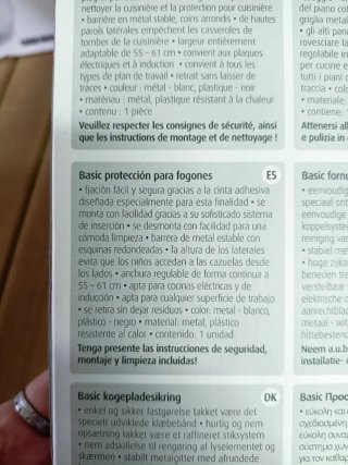 reer Protector de cocina básico extensible 55-61cm