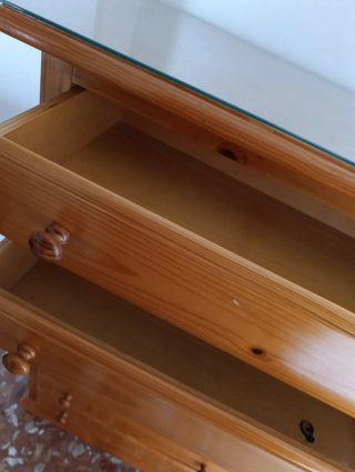 Cajonera Provenzal Madera y Cristal