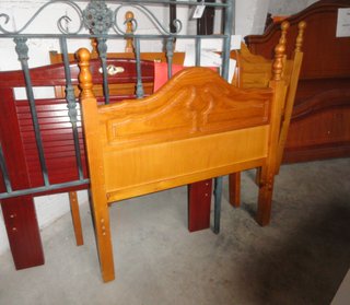 Cabecero de madera provenzal 0.90