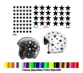 Adesivi Casco Moto Stelle Adesive