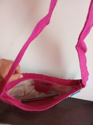 Bolso de yute con estampado de moda