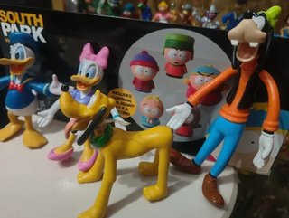 LOTE 4 FIGURAS GOMA PVC AÑOS 90 FLEXIS DISNEY