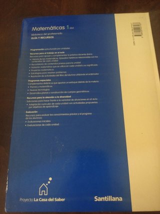 GUIA MATEMATICAS 1 ESO LA CASA DEL SABER SANTIL...